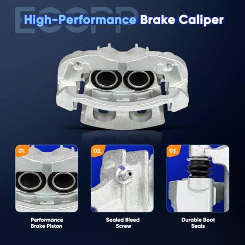 ECCPP 18-B4753 Rear Left Disc Brake Caliper Assembly w/Bracket - size: Rear Left[18-B4753]