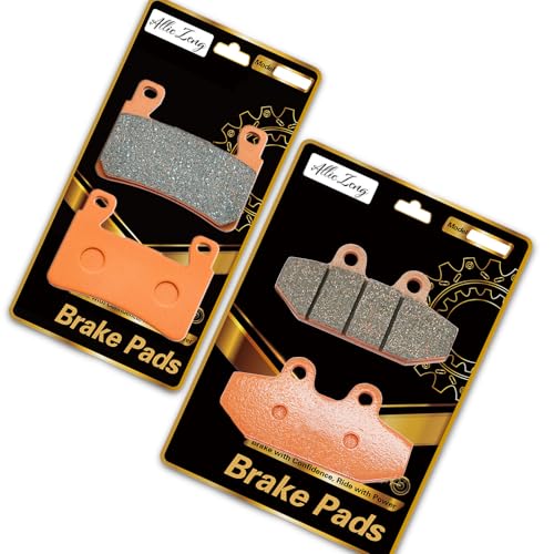 High-Performance Motorcycle Brake Pads - Carbon Fiber Compatible with Harley Davidson Softail FLHCS Heritage Classic 2018-2025 Dyna Fat Boy FXST Softail Standard Street Bob FA265F FA710R