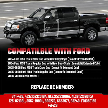 741-428 Front Driver Power Window Regulator with Motor Fit for Ford F150 - size: Front Left, style: 741-428