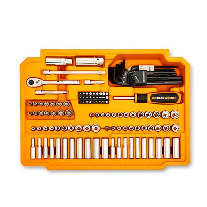 GEARWRENCH 257 Pc 72T 6 & 12 Pt SAE/mm Mechanics Tool Set | GW72XLCBMTS