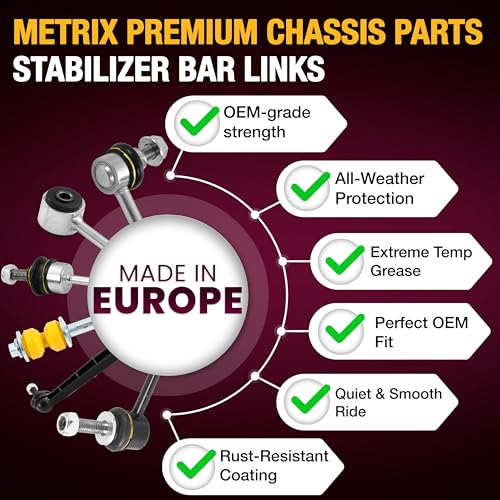 Metrix Premium Chassis Parts GDX Sway Bar End Link Kit Fits Toyota 4Runner - size: 96032MT
