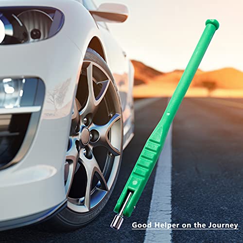 Tire Valve Core Removal Tool No Scratch, High-Intensity Tire Valve Stem Puller/Installation Repair Tool Replacement for Universial Car, Truck, Motorcycle, Bike (Green)