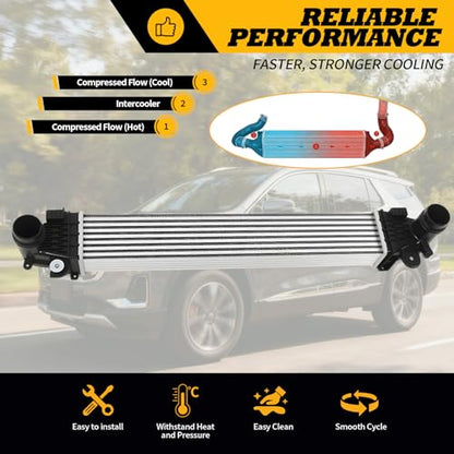 Aluminum Turbo Intercooler Compatible with Equinox Terrian 1.5L