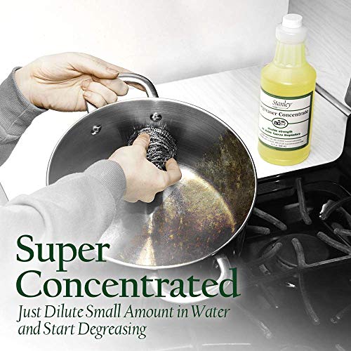STANLEY HOME PRODUCTS Degreaser Concentrate – Makes Up to 64 Gallons – Industrial Strength Formula, Multi-Surface Cleaner for Kitchen, Cookware, Counters, Tools (Pack of 1) - size: 32 Fl Oz (Pack of 1)