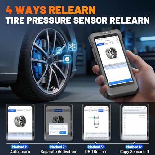 XTOOL TP580 KIT TPMS Programming Tool & 2PCS TS100 TPMS Sensors