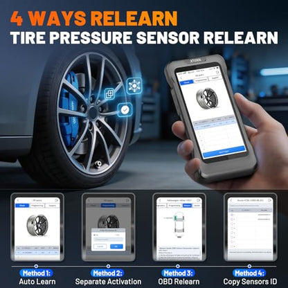 XTOOL TP580 KIT TPMS Programming Tool & 2PCS TS100 TPMS Sensors