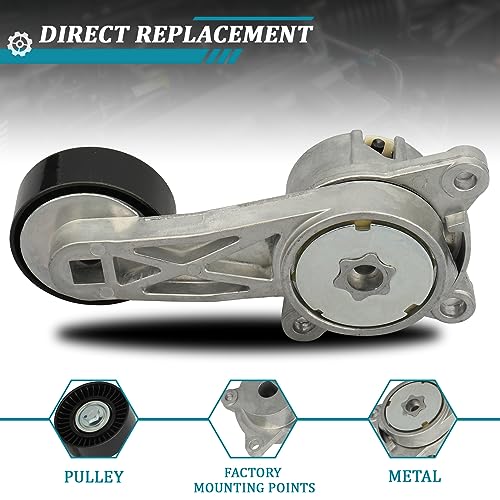 IRONTEK 39273 Belt Tensioner Pulley Assembly fit for Ford (2009-2012 Escape/ 2010-2012 Fusion), for Mazda 2009-2011 Tribute, for Mercury (2009-2011 Mariner/ 2010-2011 Milan) #89628 9L8Z6B209A - size: 9L8Z6B209A