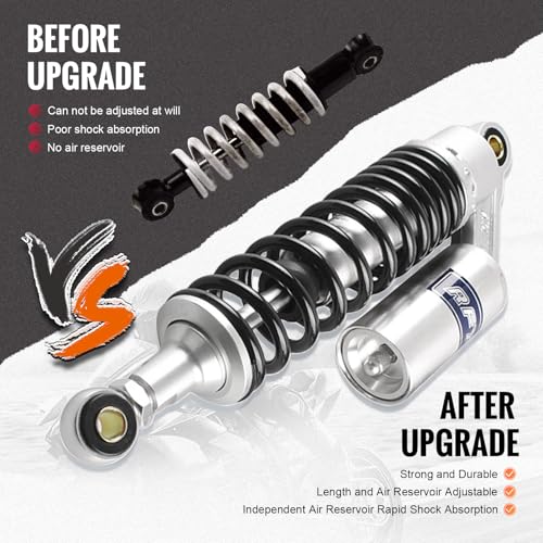 320mm 12.6 inch Universal Shock Absorbers Rear Suspension for HONDA - color: Silver