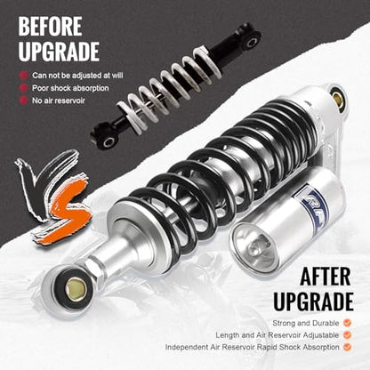 320mm 12.6 inch Universal Shock Absorbers Rear Suspension for HONDA - color: Silver