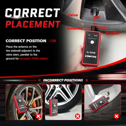 CDWTPS TPMS Relearn Tool for Tire Pressure Sensor, Activate Ford Models