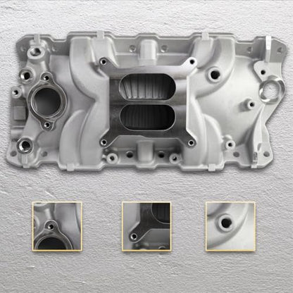 2701 Performance EPS Dual Plane SBC Intake Manifold Silver - size: 2701 Silver