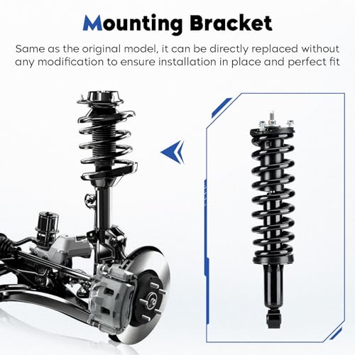 Front Complete Struts Assembly w/Coil Spring Shock Absorber Compatible with 1996-2002 Toyota 4Runner 4WD 3.4L V6 Only, Replace for 171351L 171351R, 2Pcs