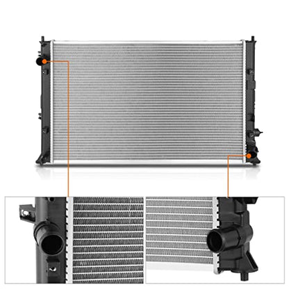 DPI-13582 OE Style Aluminum Radiator Compatible with 16-21 Honda Civic 1.5L Turbo - color: 16-21 Honda Civic 1.5L Turbo