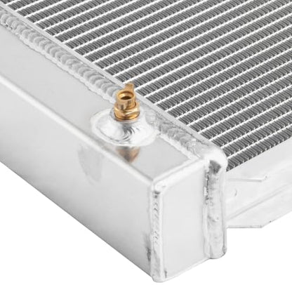2 Row Aluminum Radiator For 1980-1984 Ford F150 F250 F350 Bronco 1980-83 F100 4.9L l6 AT