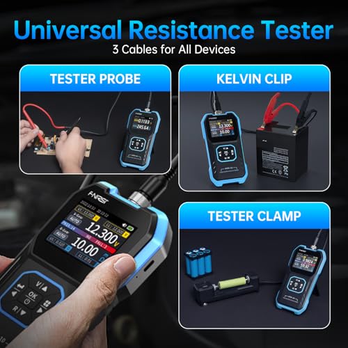 FNIRSI HRM-10 Precision Voltage Internal Resistance Battery Tester - size: HRM-10 Plus