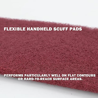 Maroon Scuff Pad Roll 5" x 15 ft - General Purpose Surface Prep for Auto Body, Woodworking & Paint - color: Maroon, style: 5 Inches*15 Feet
