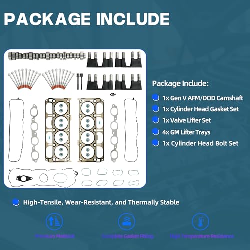 AFM Dod Camshaft Lifter Kit Head Gasket Set For GM 5.3L V8 2014-2020