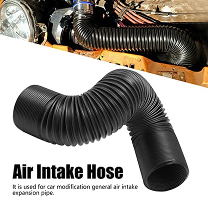 Cold Air Intake Pipe, 3" Air Duct Hose, Universal Adjustable Car Cold Air Intake System Hose, High Flow Flexible Turbo Inlet Tube Pipe