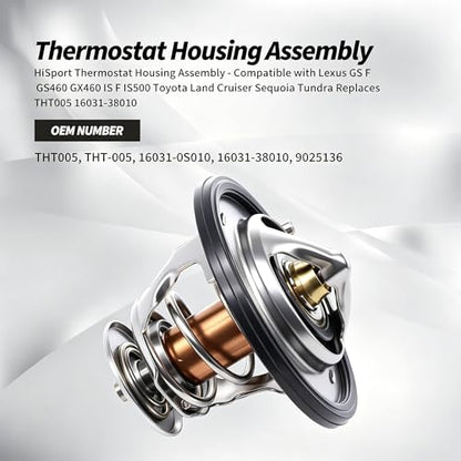 HiSport 90916-03093 Thermostat Housing Assembly - size: OE# ‎90916-03093