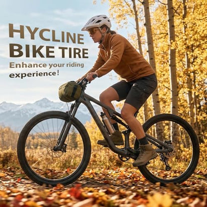 Hycline Cruiser Bike Tires Set, 2-Pack 24/26x2.125 Inch Folding Replacement Bicycle Tires with Inner Tubes & Tire Levers, Wear-Resistant Urban Street Tires for Beach Cruiser & City Commuter Bikes