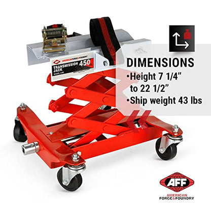 AFF Manual Transmission Jack - 450 lbs Capacity - for Smaller Vehicles
