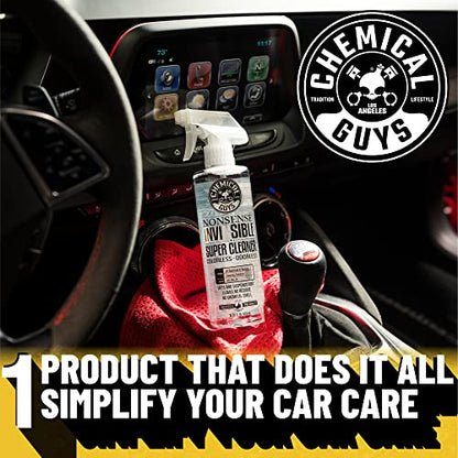 Chemical Guys Nonsense, Odorless Cleaner For Car Interior and Exterior All Purpose Cleaning Spray for Vinyl, Rubber, Plastic, Carpet, Upholstery, and Engine Bays Foaming Deep Cleaning Formula 16 oz - style: Nonsense 16 oz