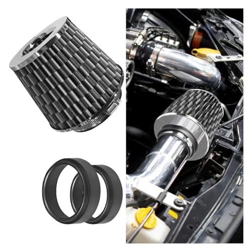 LAINLOY Universal Clamp-On Air Intake Filter, 76 89 102MM, CarbonFiber - color: Carbon Fiber