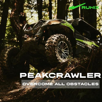 RUNIX ATV UTV Radial Tires, RUNIX PeakCrawler, 26X9R12 Front, 26X11R12 Rear, Set of 4, Radial Tire, All Terrain, 6PR, Tubeless, 26X9-12, 26X11-12 - size: 26X9R12 & 26X11R12