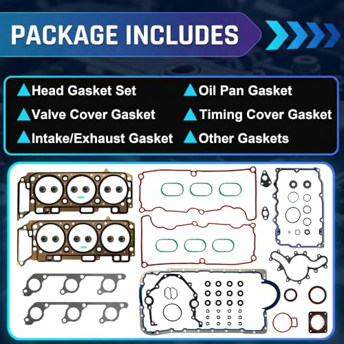 4.0 Full Head Gasket Set Fit for Ford Mazda 2000-2003 V6 SOHC ‎HS9293PT-2 - size: 4.0 Full Head Gasket Set