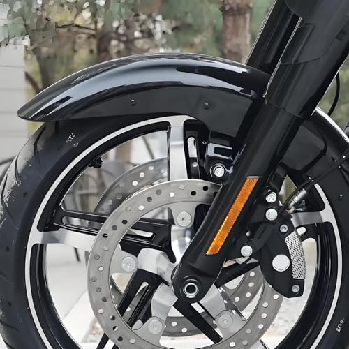 19 inch Wrap Front Fender Fit for Harley Touring 2014-2023 - style: Black 19 inch 2014-2023