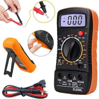 Soldering Iron Kit with Digital Multimeter,60W 110V Adjustable Temperature,5 Tips, Desoldering Pump, Wire Stripper,Carry Case-Electric Soldering Set for Electronics Repair,PCB,Arduino,DIY