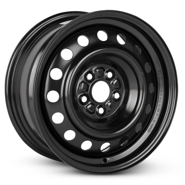 New OEM Replacement Wheel for 2019-2022 Toyota Corolla 15x6.5 inch Steel Rim Painted Black Fit 195/65R15 - size: 15x6.5 inch - Black