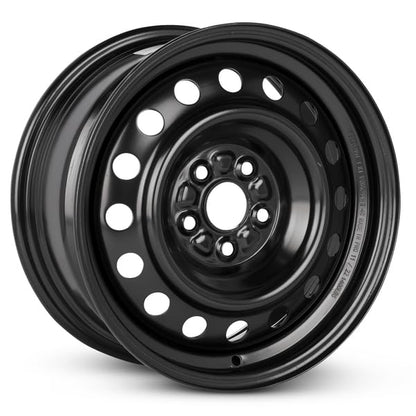New OEM Replacement Wheel for 2019-2022 Toyota Corolla 15x6.5 inch Steel Rim Painted Black Fit 195/65R15 - size: 15x6.5 inch - Black