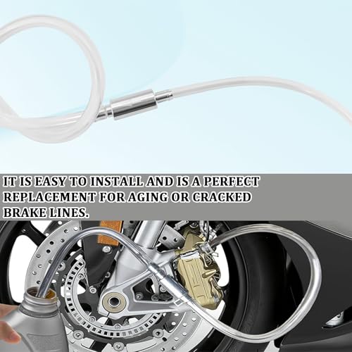 Brake Bleeder Hose Kit One-Way Check Valve Universal for Car Motorcycle Bicycle Clutch & Hydraulic System, One-Way Brake Fluid Bleeder Kit with Screw Caps Spring Clamps Accessories Kit (1 Set) - size: 1 Set