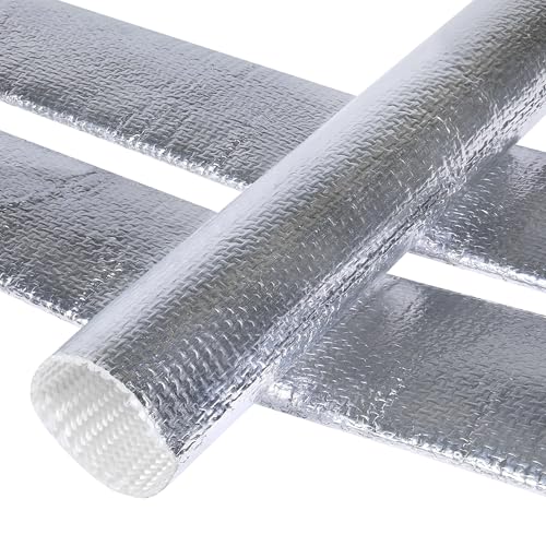 Automotive Heat Shield Sleeve 1-1/2"-3.2ft High Temp Sheathing Roll - size: 1-1/2“-3.2ft
