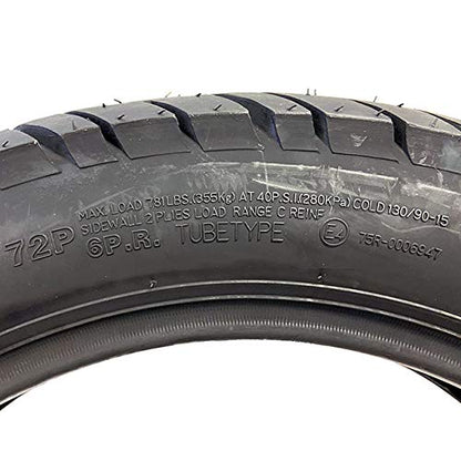 MMG 130/90-15 Street Tire, Model P47, Cruiser Touring, Motorcycle