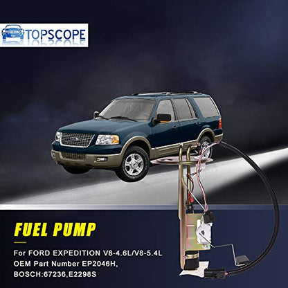Fuel Pump Module Assembly E2298S Compatible with 1999 2000 2001 2002 Ford Expedition V8 4.6L 5.4L w/Standard Suspension RWD With OE Replace E2298S