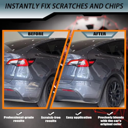 (Midnight Silver Metallic PMNG) Touch up Paint for Tesla Model Y/3/X/S - color: Car Touch up Paint(Midnight Silver Metallic(PMNG)) Compatible with Tesla Model Y/3/X/S