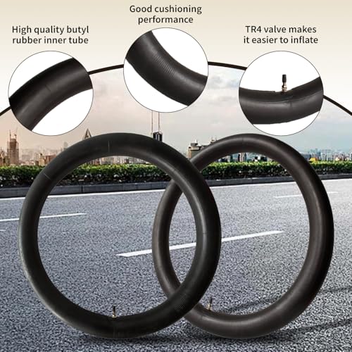 2 Pack 2.75/3.00-21” Heavy Inner Tube, 80/100-21(300/325-21) Inner Tube - size: 2.75/3.00-21 (2 Pack)