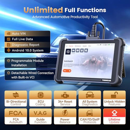 THINKCAR THINKSCAN 689 OBD2 Scanner, Full System Bidirectional Scan Tool