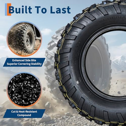 27x11x14 ATV UTV Tires, 27 11 14 All-Terrain Tires,A102, 27x11-14 UTV ATV Tire for Off-Road, Mud, Dirt, Sand, Street Trail, 6PR Tubeless,2 Pack - size: 27X11-14, style: Pattern D