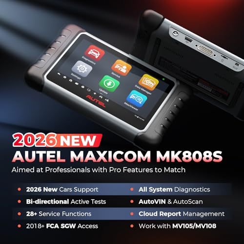 Autel Scanner MaxiCOM MK808S: All Systems Bidirectional OBD2 Scan Tool