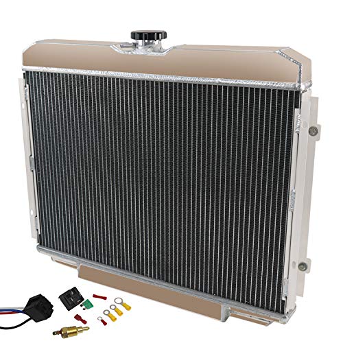 3Row Radiator Shroud Fan Relay For 1967-1970 FORD MUSTANG/MERCURY COUGAR V8 24"