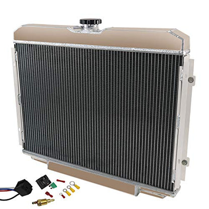 3Row Radiator Shroud Fan Relay For 1967-1970 FORD MUSTANG/MERCURY COUGAR V8 24"