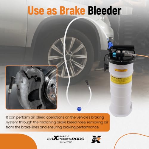 maXpeedingrods 6.5L Pneumatic/Manual Fluid Extractor, Oil Extractor Pump - size: 6.5L,Pneumatic/Manual