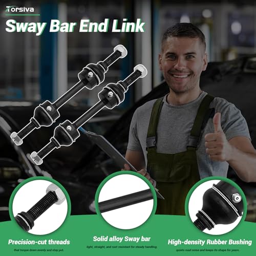 2PC Front Stabilizer Sway Bar End Links for Ford 2009 2010 2011 2012 2013 2014 2015 2016 2017 2018 2019 2020 F-150, 10-2022 F-250 / F-350 Super Duty, 09-2022 F-450 / F-550 Super Duty K750362 - size: K750362 X2
