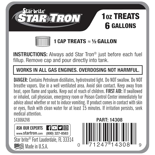 Star Tron Enzyme Fuel Treatment - Gas, Stabilizes Old Gasoline - size: 8 fl oz