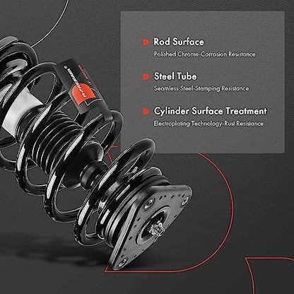 A-Premium Front Complete Strut Assemblies with Coil Springs, Set of 2 - style: Front Struts fit Mazda 5 2012-2015