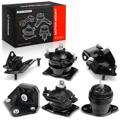 A-Premium Engine Motor Mount and Transmission Mount Kit, Set of 6 - style: 6PCS - Accord 2003-2007 L4 2.4L Automatic