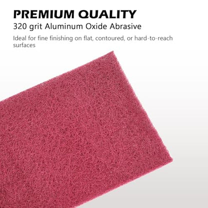 Maroon Scuff Pad Roll 6" x 15 ft - General Purpose Surface Prep for Auto Body, Woodworking & Paint - color: Maroon, style: 6 Inches*15 Feet